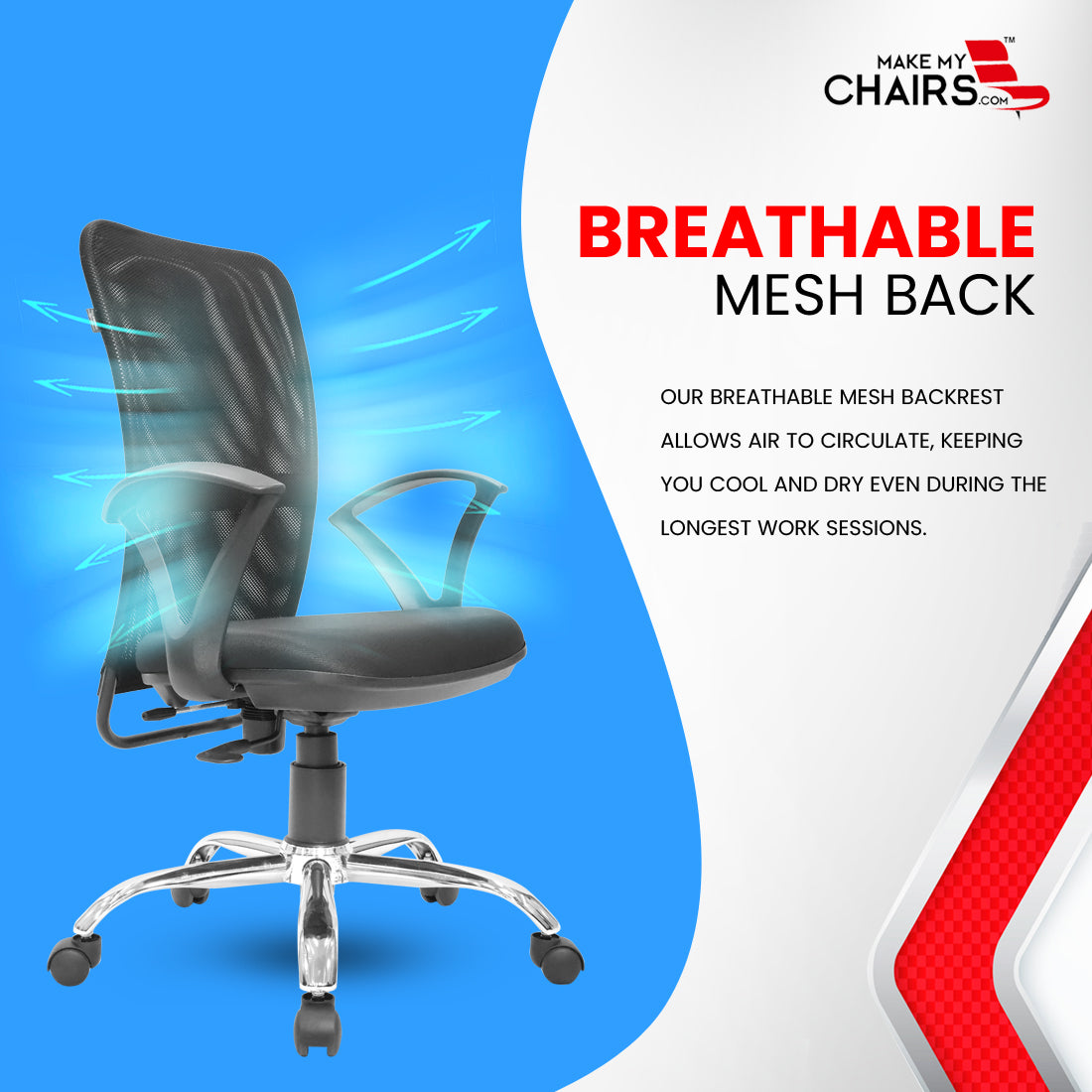 Durasit L Medium Back chair Office Chairs - makemychairs