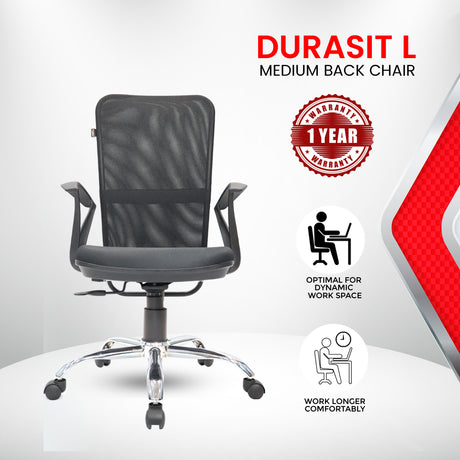 Durasit L Medium Back chair Office Chairs - makemychairs