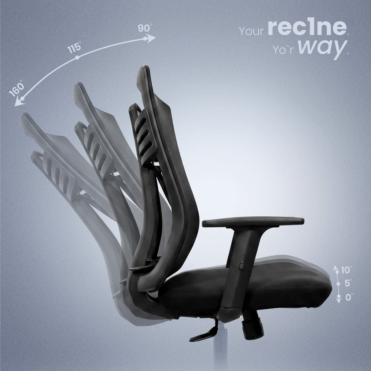 Glide Medium Back Chair Workstation chairs - makemychairs