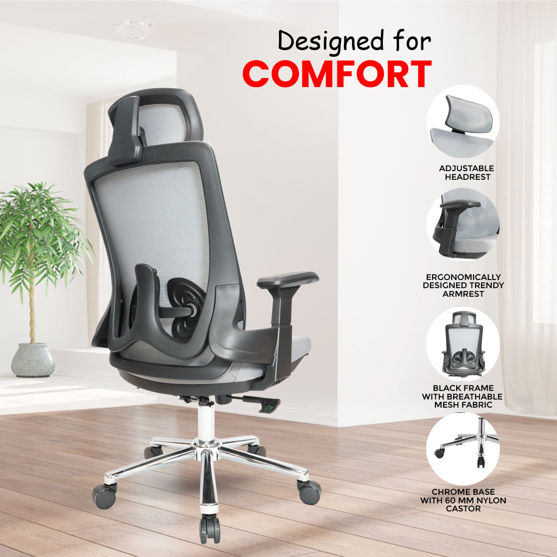 Luxe High Back Chair Executive Chairs - makemychairs