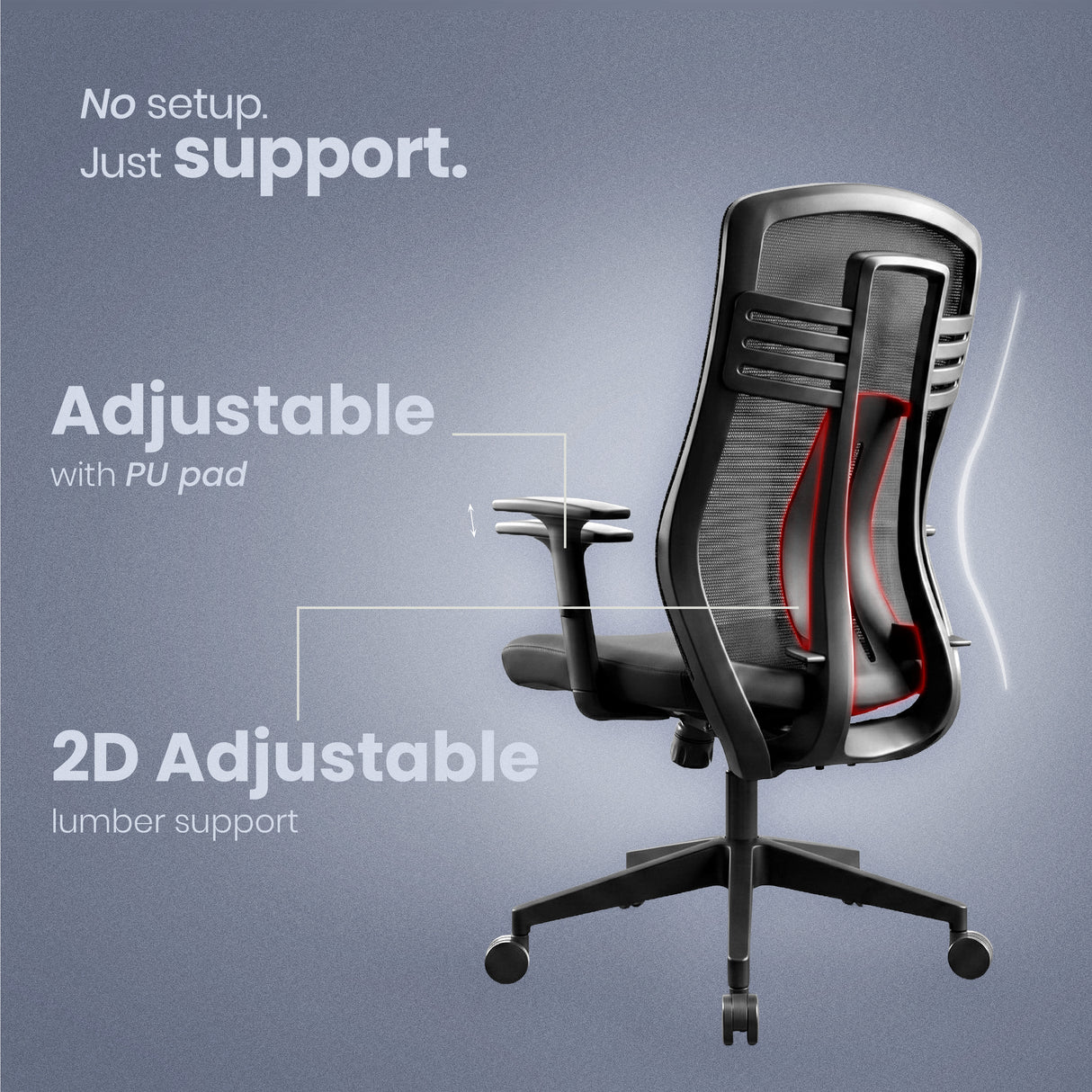Glide Medium Back Chair Workstation chairs - makemychairs