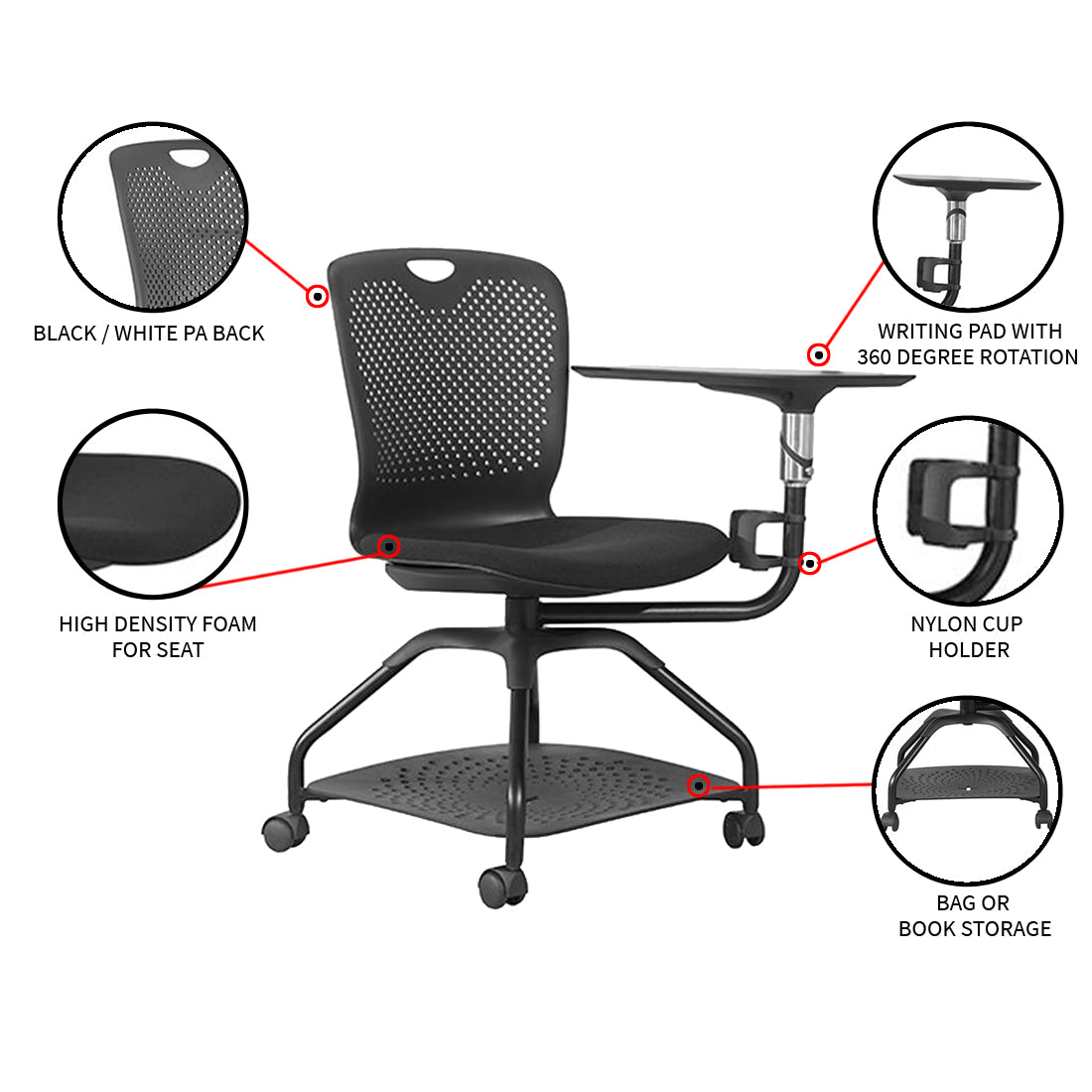 Gyration study chair Training Chairs - makemychairs