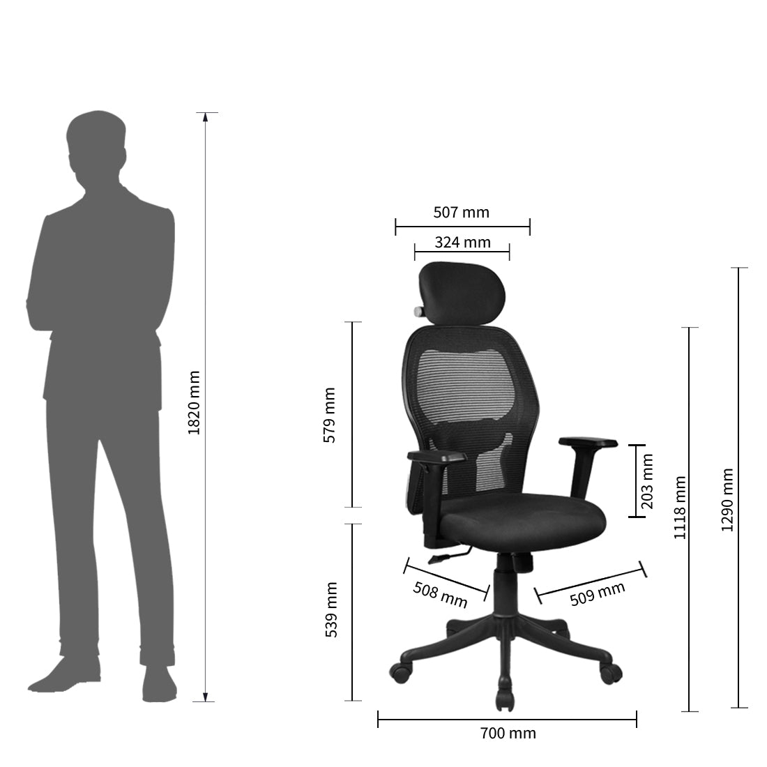 Marvel 2 High Back Chair Executive Chairs - makemychairs