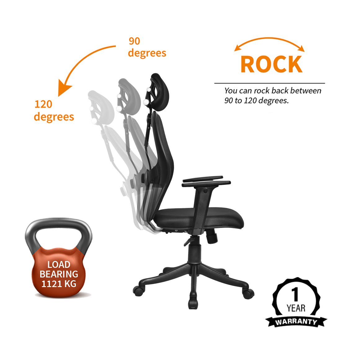 Marvel 2 High Back Chair Executive Chairs - makemychairs