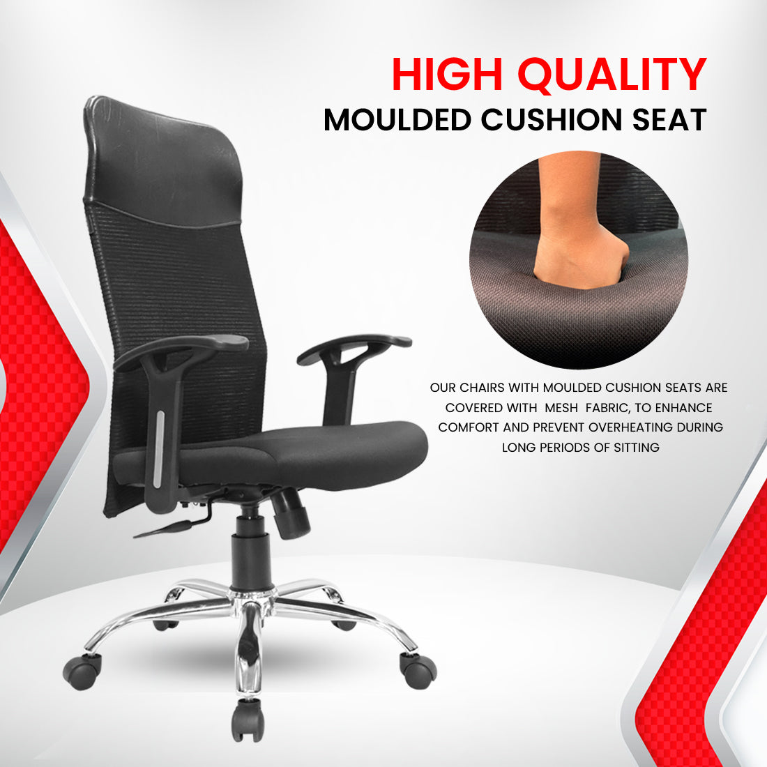 Durasit XL High Back chair Workstation chairs - makemychairs
