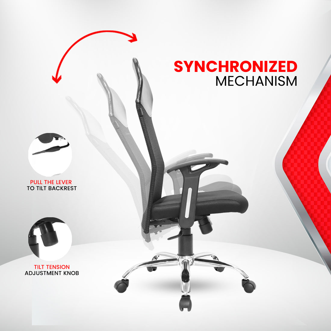 Durasit XL High Back chair Workstation chairs - makemychairs