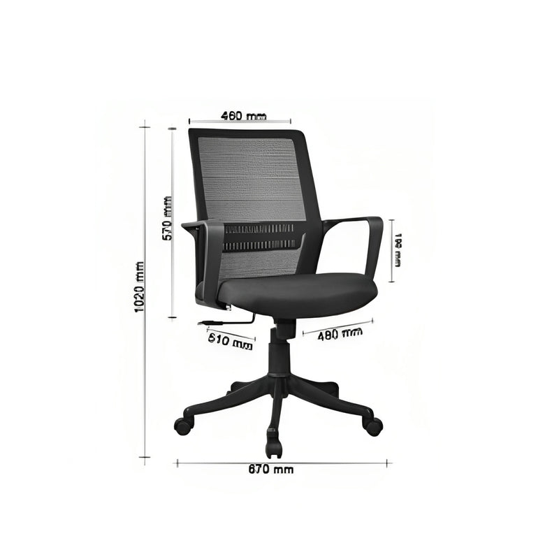 Edge Medium Back Chair Chairs - makemychairs