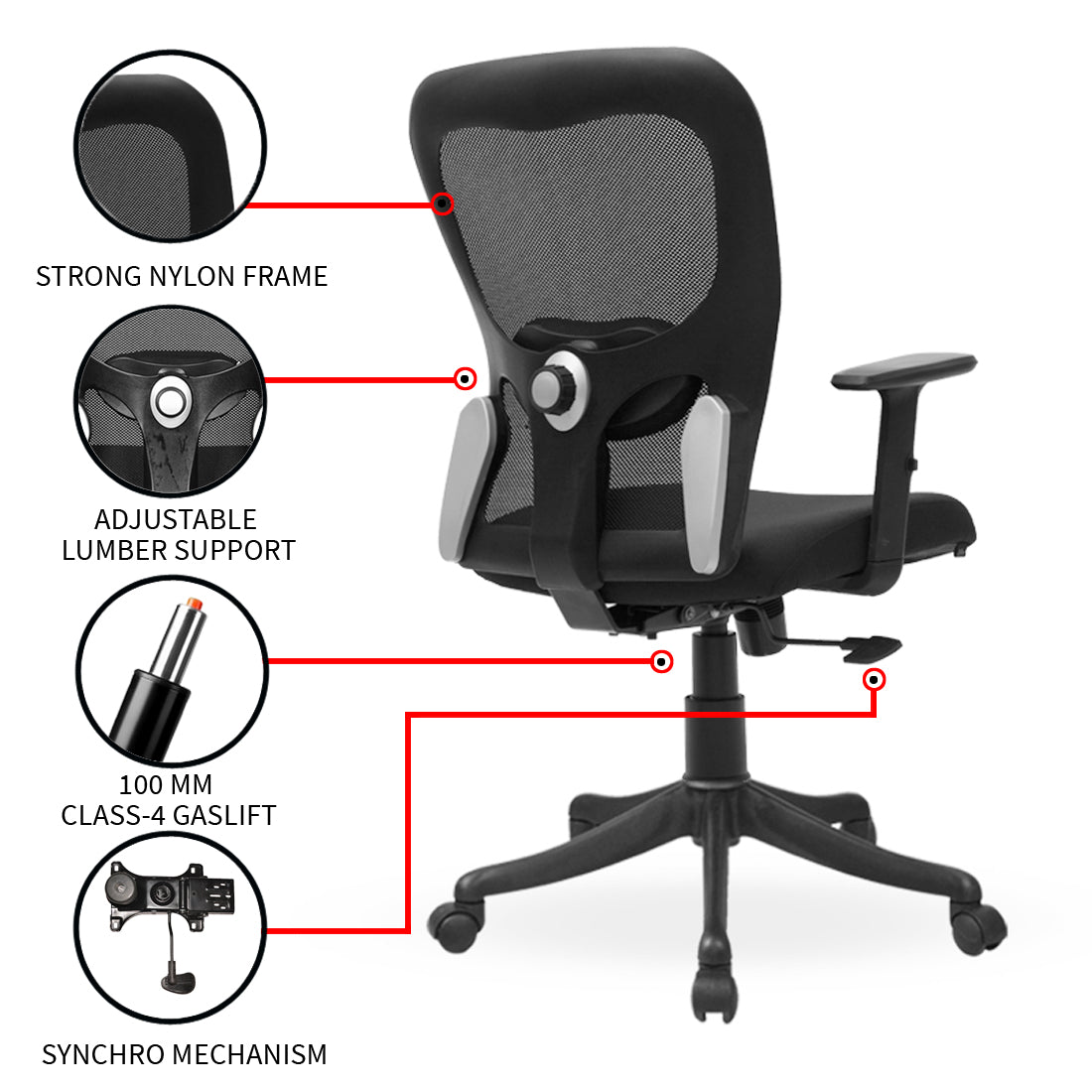 Matrix Connection Chair Matrix Medium Back Chair - Ergonomic Comfort with Modern Design ...