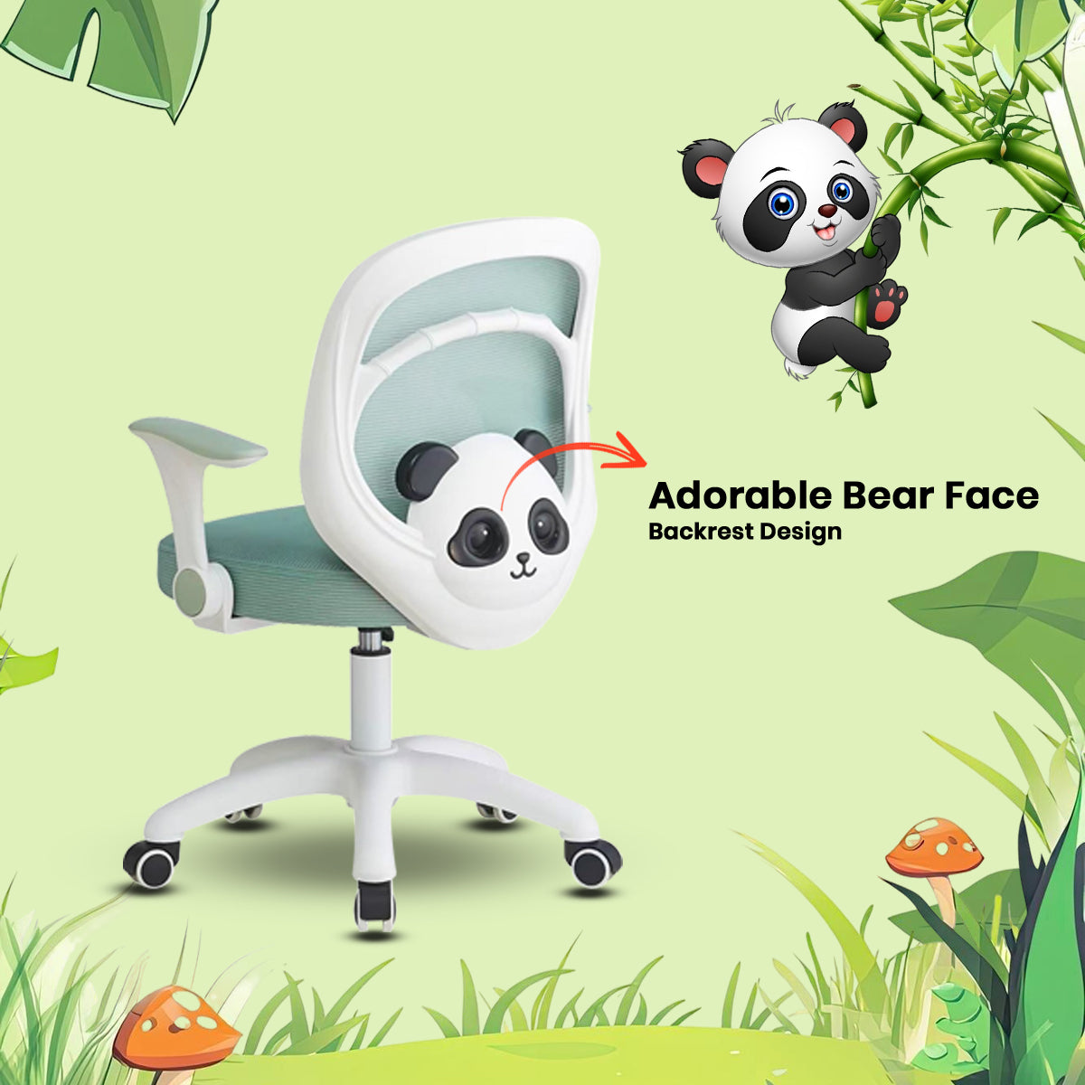 Cuddle Bear Kids Chair- REVOLVING Office Chairs - makemychairs