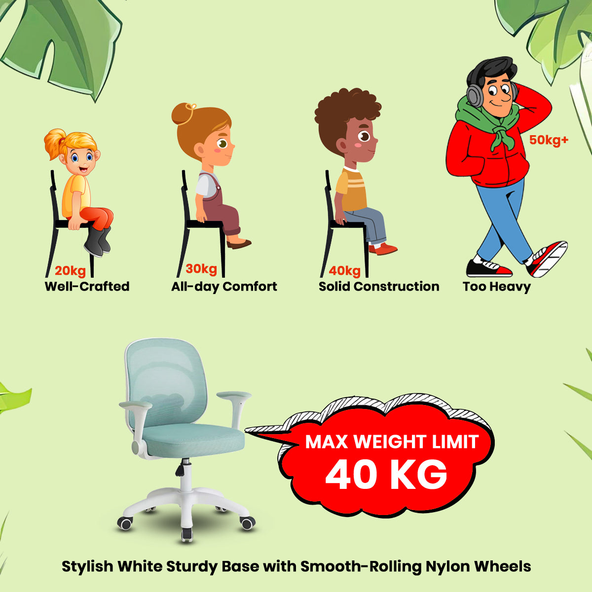 Cuddle Bear Kids Chair- REVOLVING Office Chairs - makemychairs