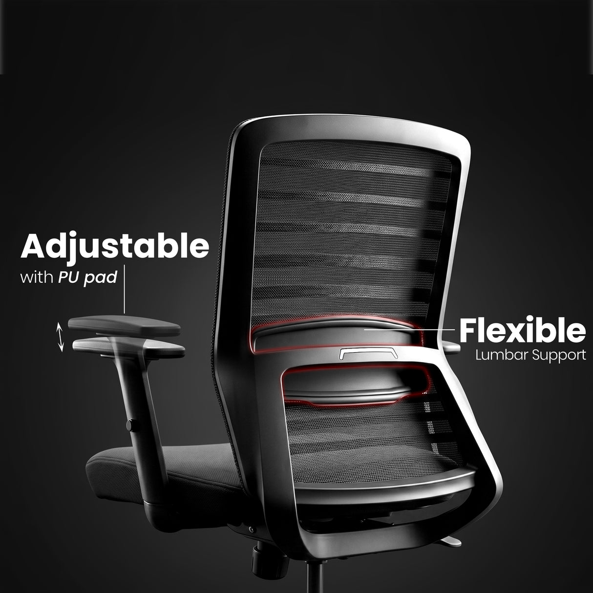 Evo Medium Back Chair Workstation chairs - makemychairs