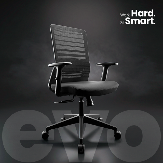 Evo Medium Back Chair Workstation chairs - makemychairs