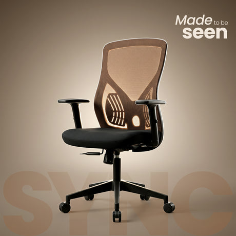 Sync Medium Back Chair Workstation chairs - makemychairs