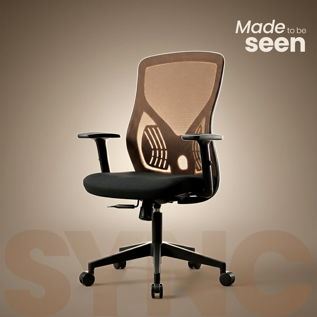 Sync Medium Back Chair Workstation chairs - makemychairs
