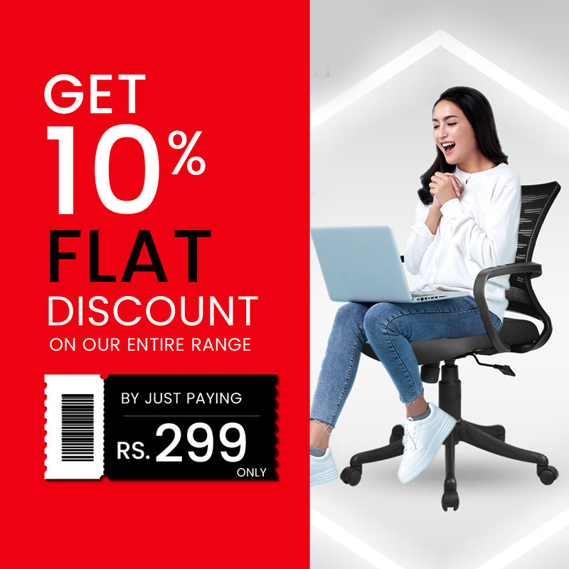 Flat 10% Offer Coupon  - makemychairs