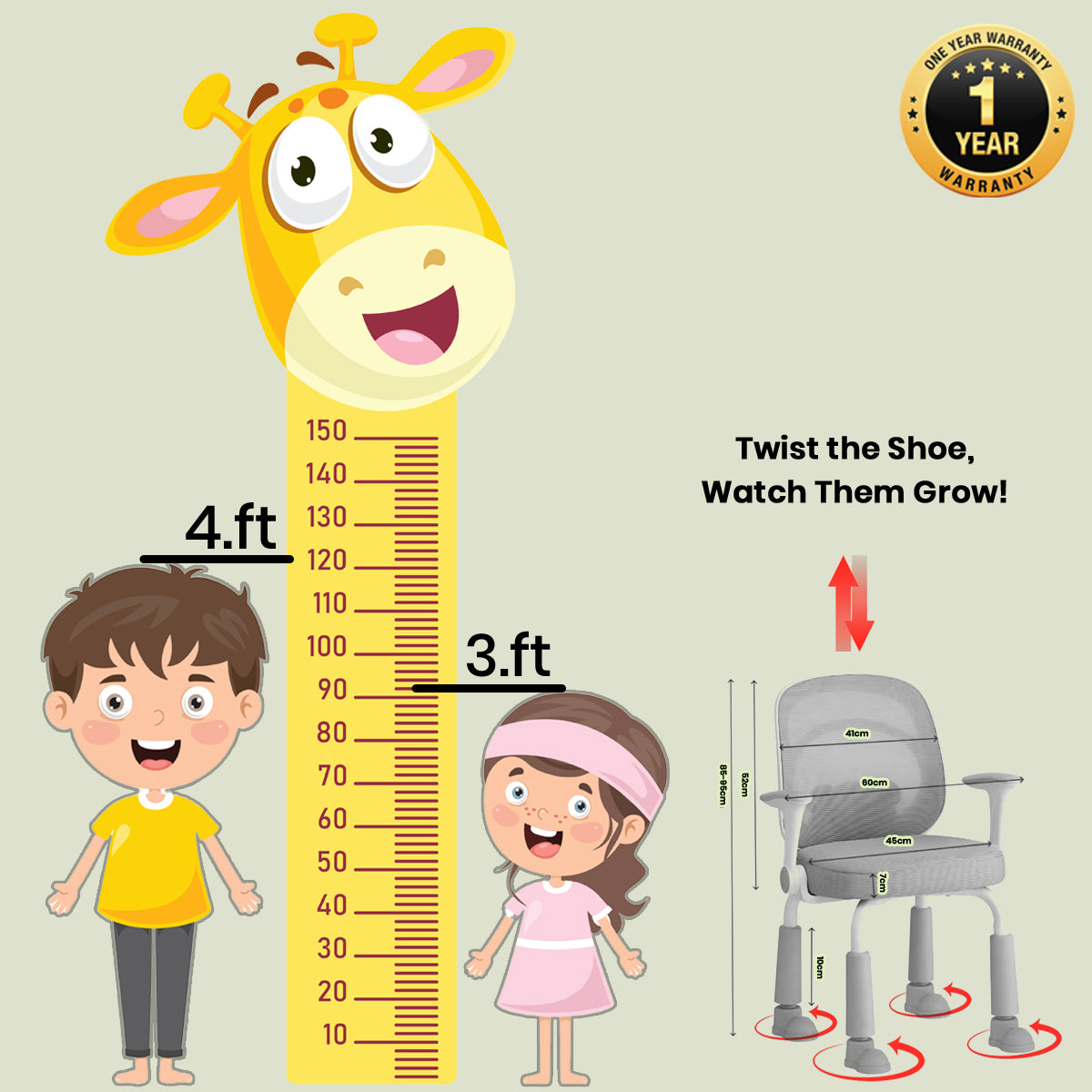 Cuddle Bear- Kids visitors Chair Office Chairs - makemychairs