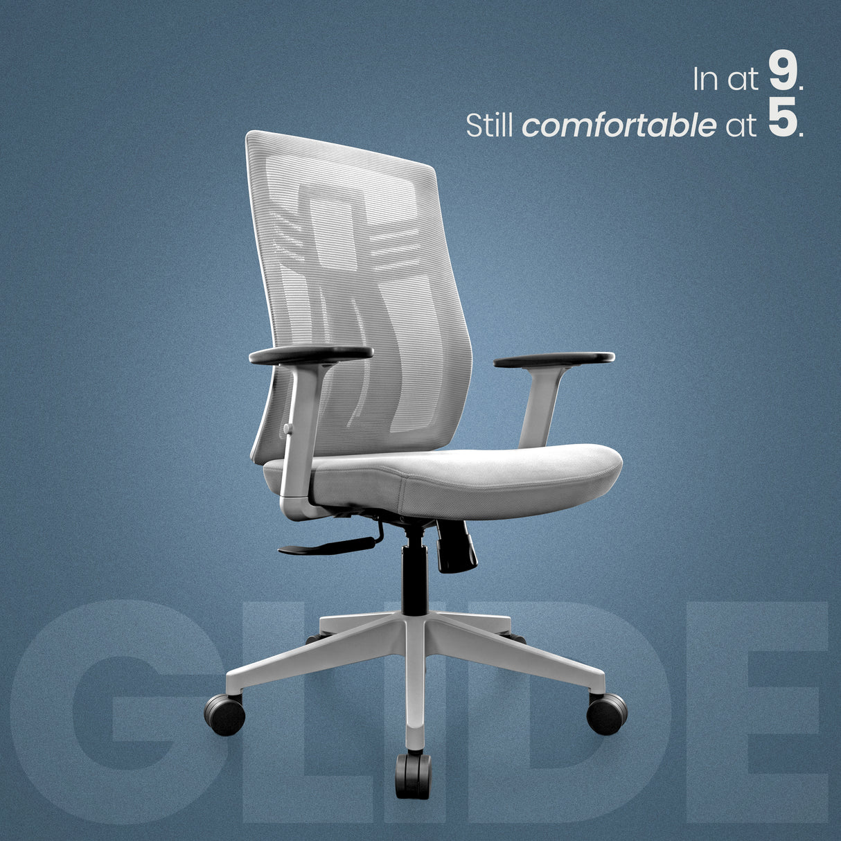 Glide Medium Back Chair Workstation chairs - makemychairs