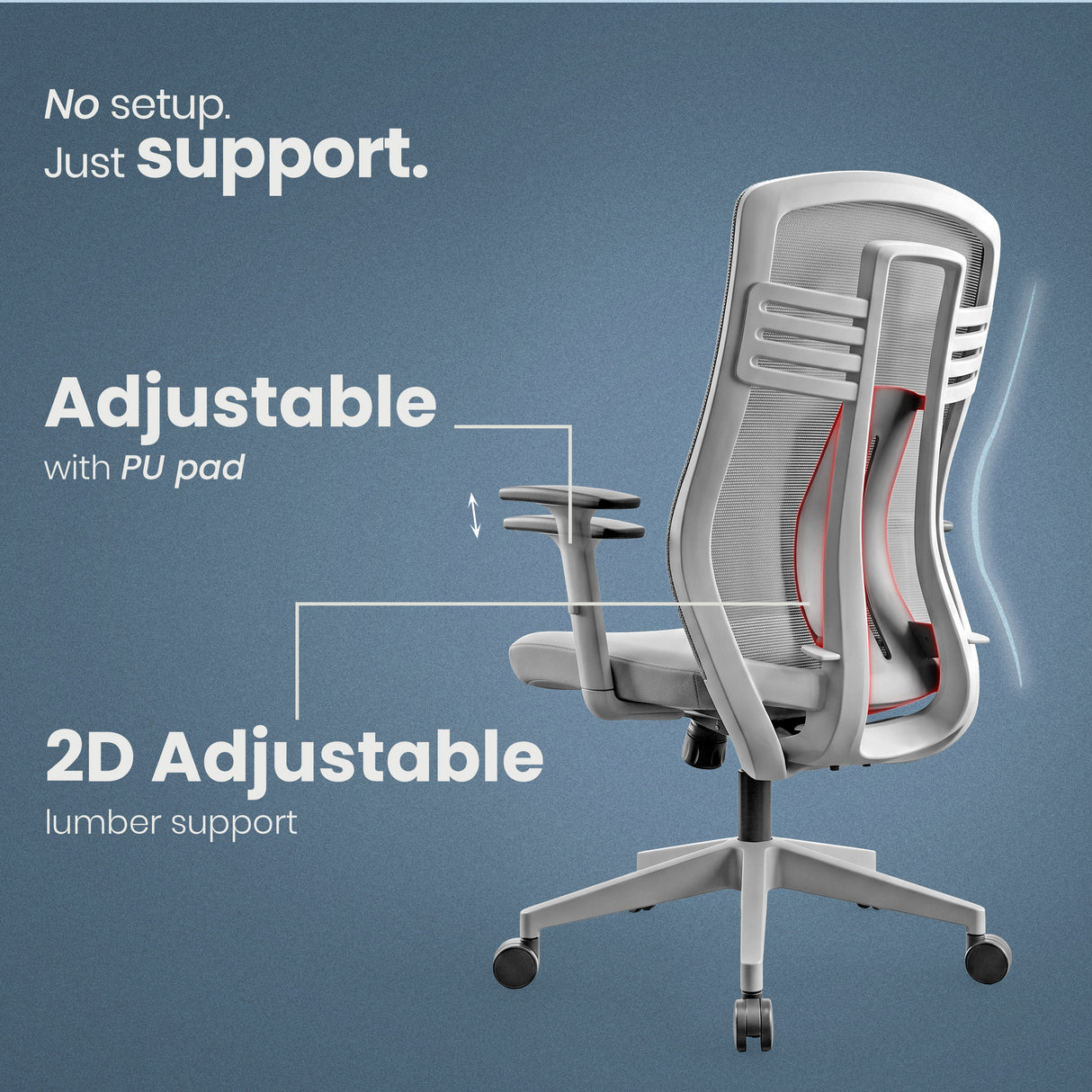 Glide Medium Back Chair Workstation chairs - makemychairs