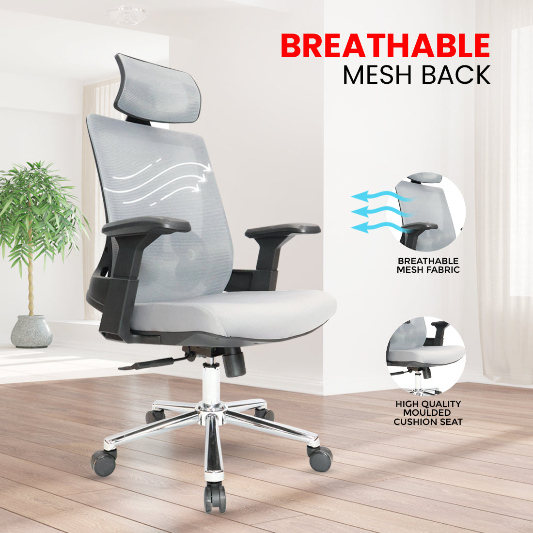 Luxe High Back Chair Executive Chairs - makemychairs