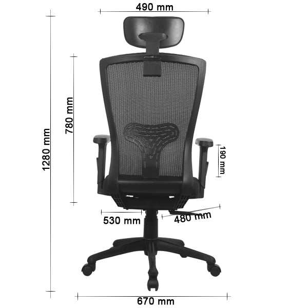 BREEZE High Back Chair Chairs - makemychairs
