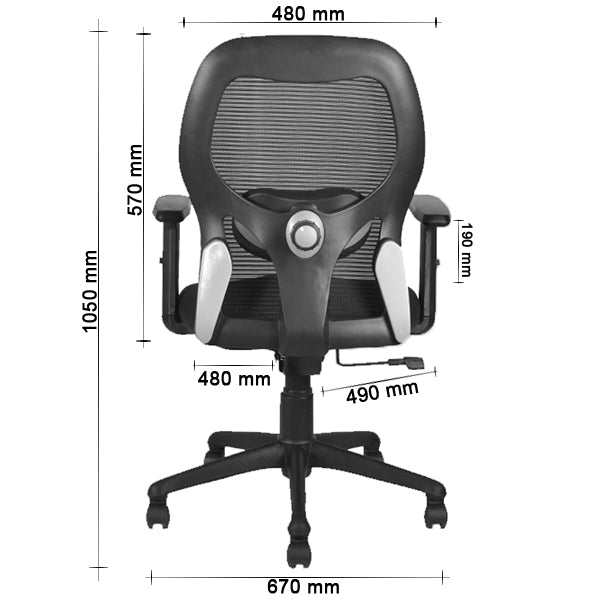 MARVEL 2 MEDIUM BACK CHAIR Chairs - makemychairs